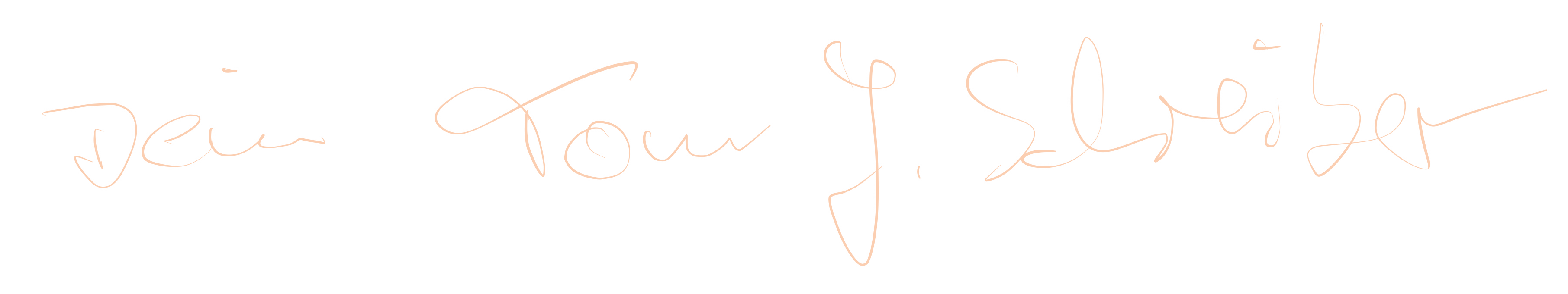 Unterschrift: Dein Tom J. Schreiber